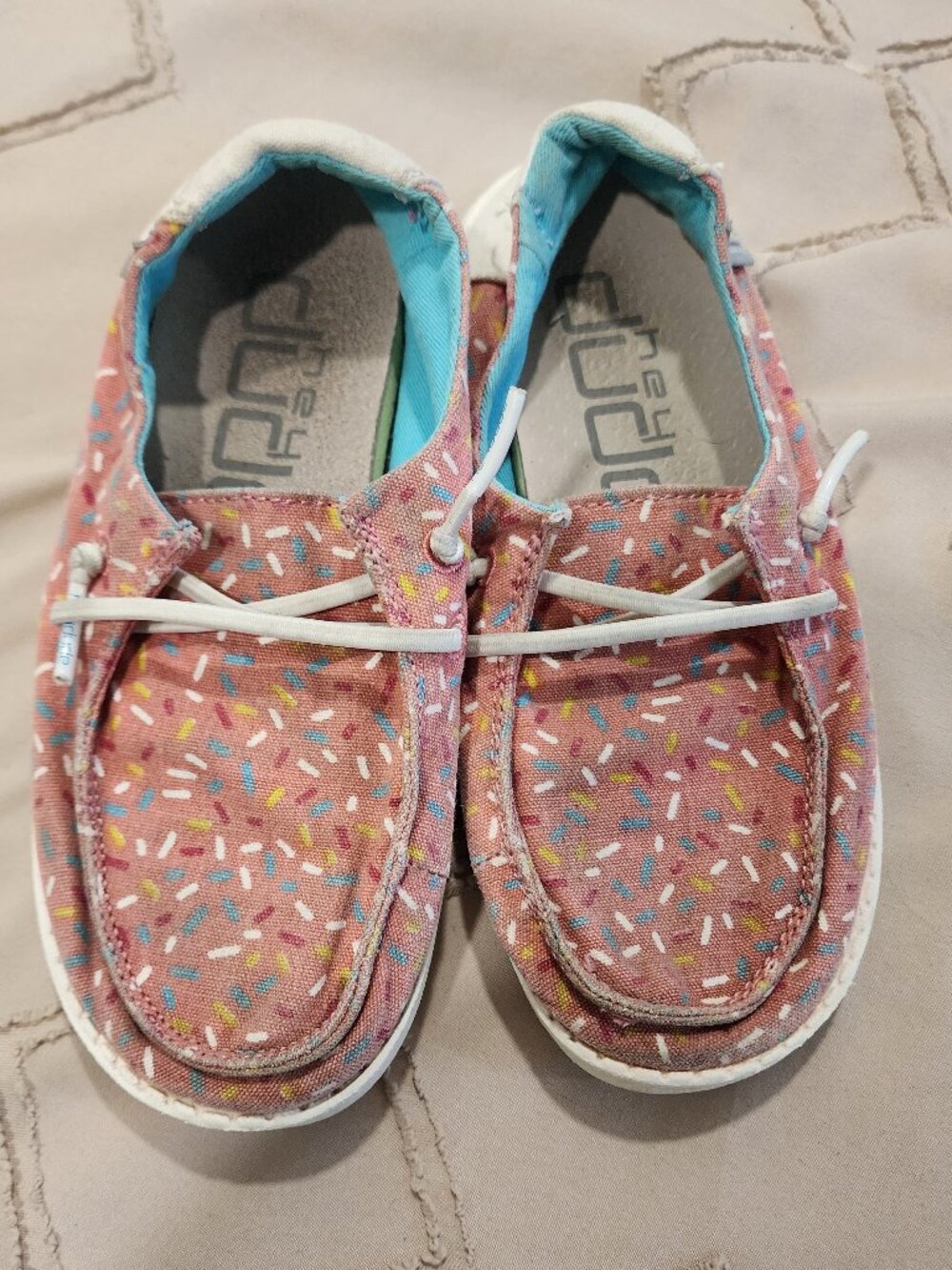Hey Dude Wendy Birthday Pink Sprinkle - Kid Size 11